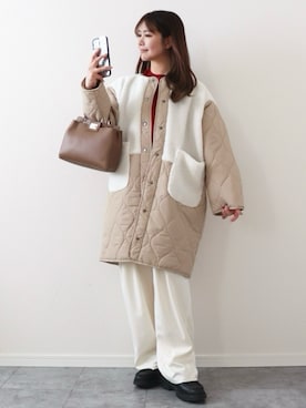 「libelle more（リベル モア）のアイテム」を使った、canさん（レディース・156cm）の冬コーディネート