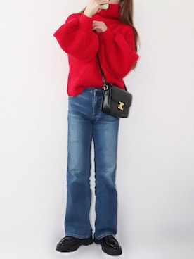 「Lajour（ラジュール）のアイテム」を使った、canさん（レディース・156cm）の冬コーディネート