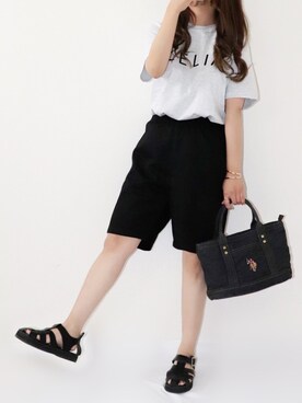 「おとなコーデ」｜「アイテム（その他）」を使った、canさん（レディース・156cm）の夏コーディネート