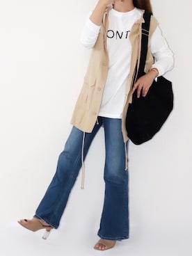 「OLUPIC（オルピック）のアイテム」を使った、canさん（レディース・156cm）の夏コーディネート