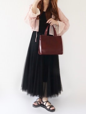 「sakishimatokyo（サキシマトーキョー）のアイテム（スカート）」を使った、canさん（レディース・156cm）の夏コーディネート