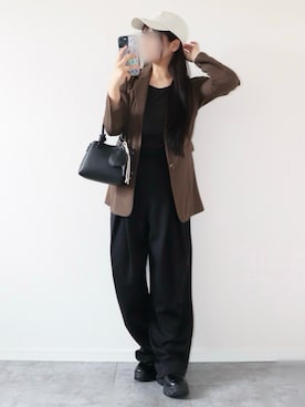 「アイテム（ジャケット/アウター）」を使った、canさん（レディース・156cm）の秋コーディネート