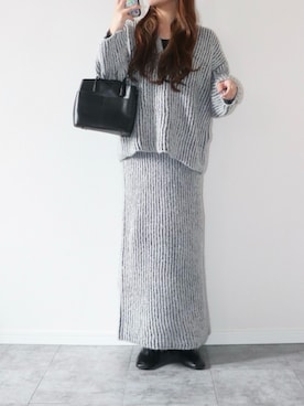 「tiptop」｜「アイテム（スカート）」を使った、canさん（レディース・156cm）の冬コーディネート