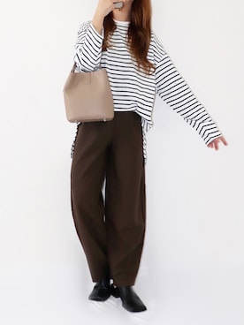 「CLEA（クレア）のアイテム（ハンドバッグ）」を使った、canさん（レディース・156cm）の秋コーディネート
