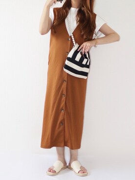 「florist」｜「アイテム（サンダル）」を使った、canさん（レディース・156cm）の夏コーディネート