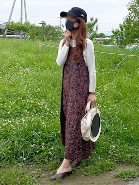 「サークルバッグ」｜「アイテム（パンプス）」を使った、canさん（レディース・156cm）の春コーディネート