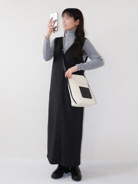 「M2SUQARED（エムツースクエア）のアイテム」を使った、canさん（レディース・156cm）の冬コーディネート
