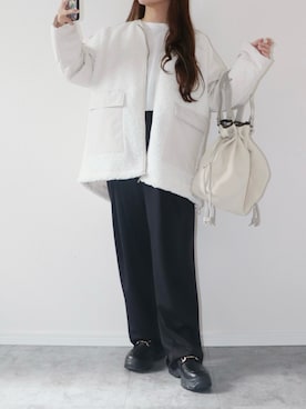 「アイテム（その他）」を使った、canさん（レディース・156cm）の秋コーディネート