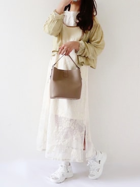 「CLEA（クレア）のアイテム（ハンドバッグ）」を使った、canさん（レディース・156cm）の春コーディネート
