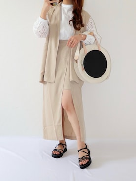 「セットアップコーデ」｜「アイテム（その他）」を使った、canさん（レディース・156cm）の春コーディネート