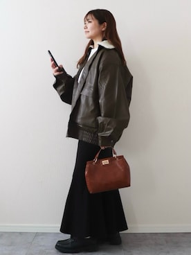 「Starting Over（スターティングオーバー）のアイテム」を使った、canさん（レディース・156cm）の冬コーディネート