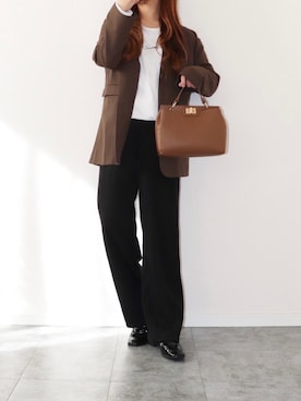 「select MOCA by son（セレクトモカバイソン）のアイテム（ジャケット/アウター）」を使った、canさん（レディース・156cm）の冬コーディネート