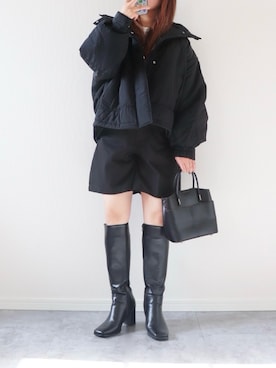 「アイテム（ジャケット/アウター）」を使った、canさん（レディース・156cm）の冬コーディネート