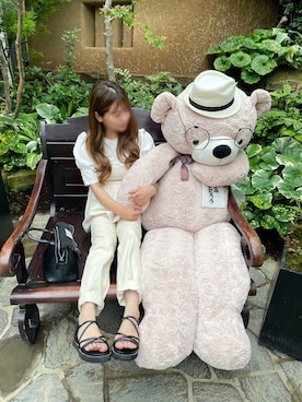 「白」｜「アイテム（その他）」を使った、canさん（レディース・156cm）の夏コーディネート