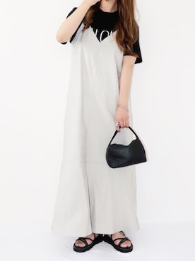 「coca（ANDEX shoes product）（コカ）のアイテム（サンダル）」を使った、canさん（レディース・156cm）の夏コーディネート