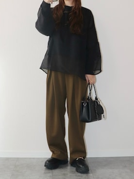 「アイテム（アンサンブル）」を使った、canさん（レディース・156cm）の秋コーディネート