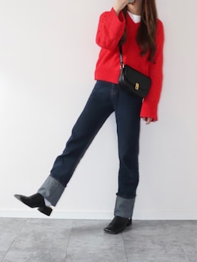「Fabby fabby（ファビィーファビィー）のアイテム」を使った、canさん（レディース・156cm）の冬コーディネート