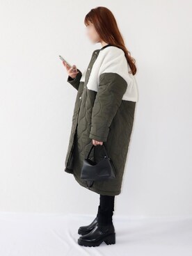 「La-gemme（ラジェム）のアイテム（その他アウター）」を使った、canさん（レディース・156cm）の秋コーディネート