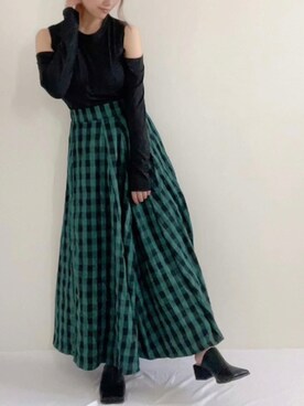 「CHEATFULLDAYS（チートフルデイズ）のアイテム」を使った、canさん（レディース・156cm）の秋コーディネート