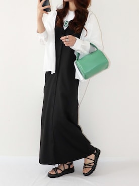 「coca（ANDEX shoes product）（コカ）のアイテム（サンダル）」を使った、canさん（レディース・156cm）の春コーディネート