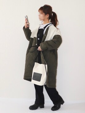 「La-gemme（ラジェム）のアイテム（その他アウター）」を使った、canさん（レディース・156cm）の秋コーディネート