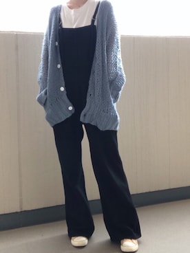 「SLOBE IENA（スローブイエナ）のアイテム（オールインワン・サロペット）」を使った、ゆあ。さん（レディース・160cm）の秋コーディネート