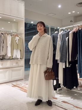 「アイテム（ブーツ）」を使った、いけがやあおいさん（レディース・163cm）の秋コーディネート