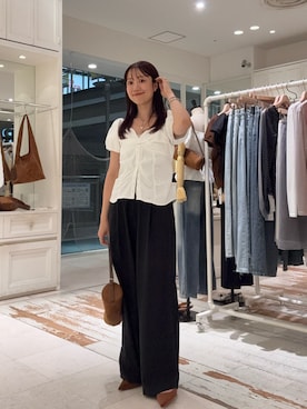「アイテム（パンプス）」を使った、いけがやあおいさん（レディース・163cm）の夏コーディネート