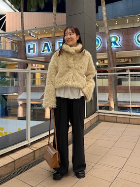 「mystic（ミスティック）のアイテム」を使った、いけがやあおいさん（レディース・163cm）の秋コーディネート