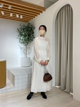 「mline（エムライン）のアイテム」を使った、ikegaya aoiさん（レディース・163cm）の秋コーディネート