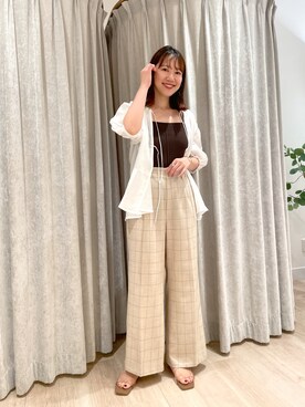 ikegaya aoiさん（レディース・163cm）の夏コーディネート