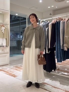 「mystic（ミスティック）のウエスタンブーツ（ブーツ）」を使った、いけがやあおいさん（レディース・163cm）の秋コーディネート