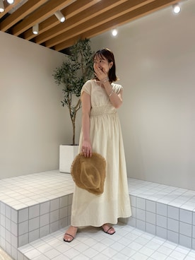 「mline」｜「アイテム（ワンピース/ドレス）」を使った、いけがやあおいさん（レディース・163cm）の夏コーディネート