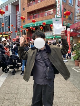 「UNKNOWN.（アンノウン）のアイテム（アクセサリー）」を使った、りきさん（メンズ・179cm）の冬コーディネート