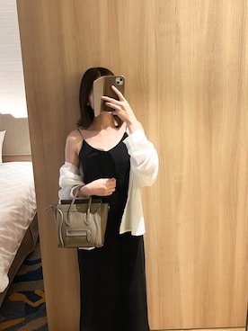 「CELINE」｜「アイテム（ワンピース/ドレス）」を使った、𝓂𝒶𝒾さん（レディース・158cm）の夏コーディネート