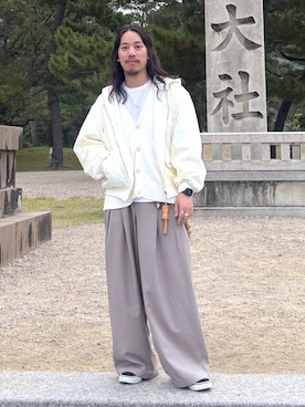 「アイテム（その他アウター）」を使った、りーたろ。さん（メンズ・168cm・20代）の秋コーディネート