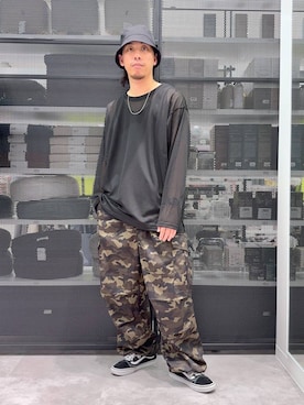 「アイテム（タンクトップ）」を使った、りーたろ。さん（メンズ・168cm・20代）の夏コーディネート