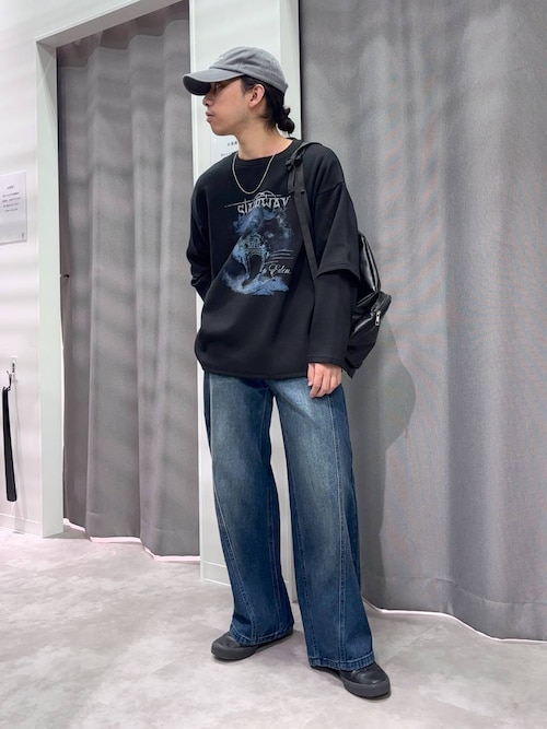 セール】フェイクレイヤードロンT / 639819（Tシャツ/カットソー
