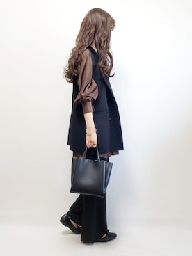 「ウィッグ」｜「アイテム（その他）」を使った、riiさん（レディース・161cm）の秋コーディネート