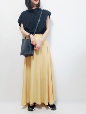 「coen by SIZU（コーエンバイシズ）のアイテム」を使った、riiさん（レディース・161cm）の夏コーディネート