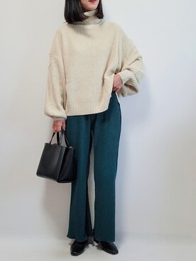 「hionlinestore」｜riiさん（レディース・161cm）の秋コーディネート