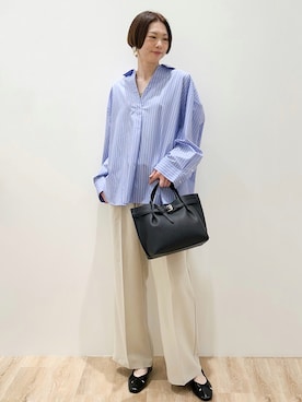 「OPAQUE.CLIP（オペークドットクリップ）のアイテム（トップス）」を使った、yurieさん（レディース・167cm）の春コーディネート