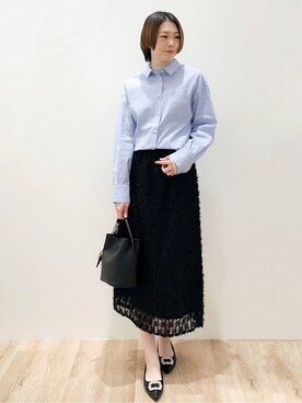 「index（インデックス）のアイテム（バッグ）」を使った、yurieさん（レディース・167cm）の冬コーディネート