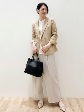 「index（インデックス）のアイテム（テーラードジャケット）」を使った、yurieさん（レディース・167cm）の春コーディネート