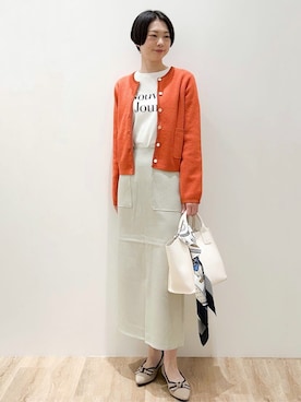 「index（インデックス）のアイテム（トップス）」を使った、yurieさん（レディース・167cm）の春コーディネート