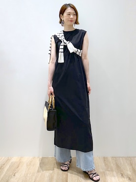 「OPAQUE.CLIP（オペークドットクリップ）のアイテム」を使った、yurieさん（レディース・167cm）の夏コーディネート