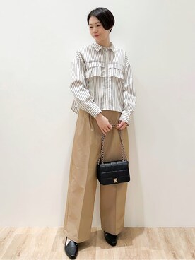 「index（インデックス）のアイテム（バッグ）」を使った、yurieさん（レディース・167cm）の冬コーディネート