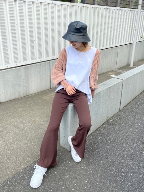 新品　リブフレアパンツ セール】リブフレアパンツ（その他パンツ）｜SPIRALGIRL