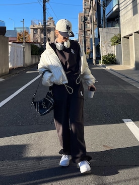 「SPIRALGIRL（スパイラルガール）のアイテム（その他アウター）」を使った、namiさん（レディース・160cm）の冬コーディネート