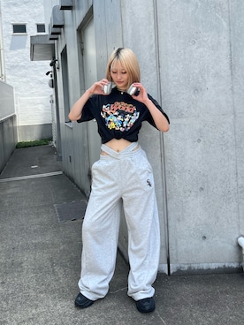 「disney」｜namiさん（レディース・160cm）の夏コーディネート